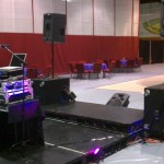 Stage and lighting package.